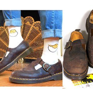 Retro 90s Dr Martens Mary Jane Shoes Made England